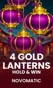 4 Gold Lanterns Hold & Win